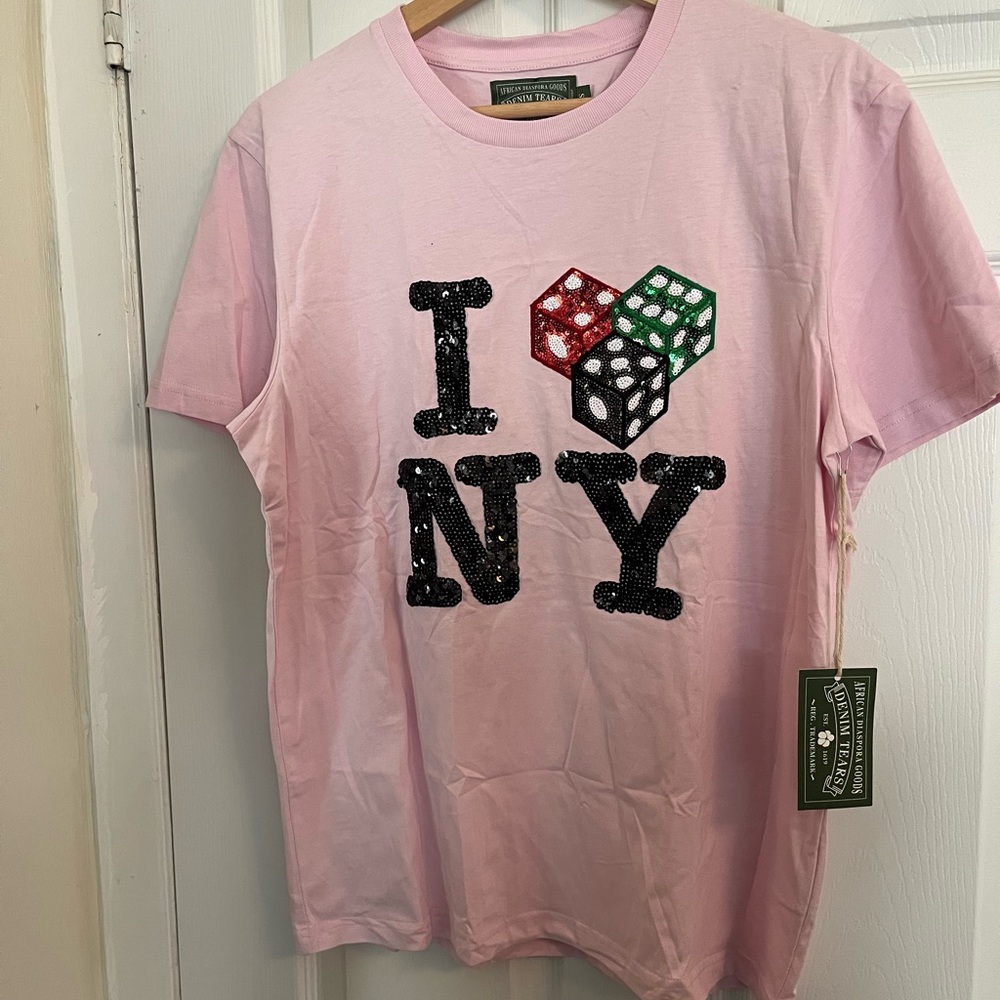 Denim  Tears  Cee Lo T-Shirt - Pink New with Tags